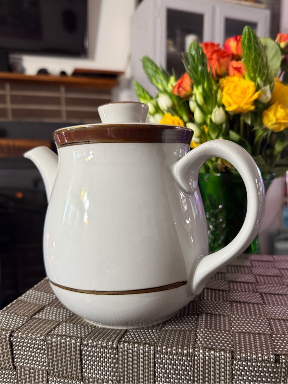 Vintage Sierra Stoneware "Simplicity" Teapot with Lid